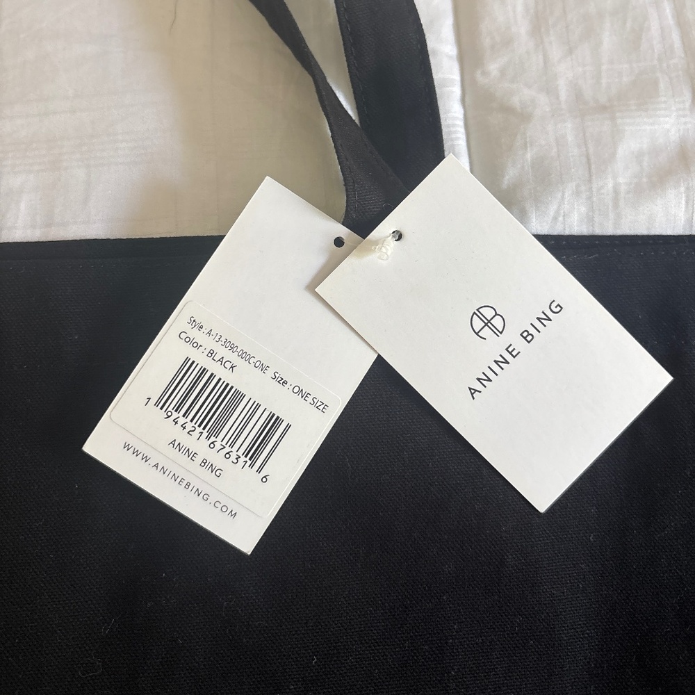 Anine Bing Remy Canvas Tote - Picture 8 of 8